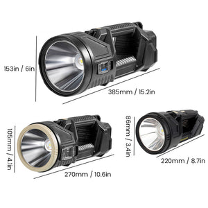 Stark utomhus multifunktions LED-ficklampa