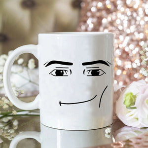 Emoji tryckt keramisk mugg