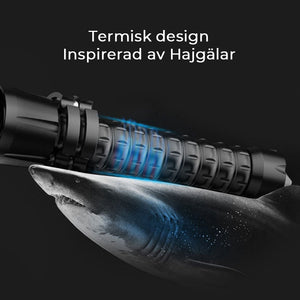 Uppladdningsbar ficklampa för självförsvar