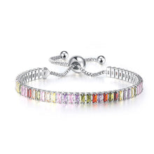 Ladda upp bild till gallerivisning, Justerbara flerfärgade zirkonarmband
