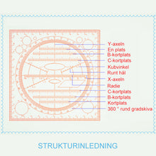Ladda upp bild till gallerivisning, Multifunktionell Cirkel Ritning Linjal
