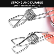 Ladda upp bild till gallerivisning, Rostfritt stål Metal Long Tail Clip (6 st/set)
