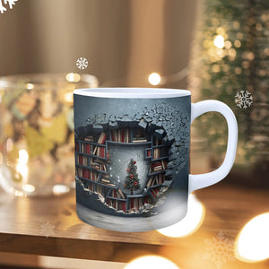3D bokhylla kaffemugg