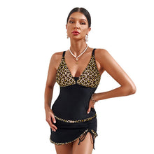 Ladda upp bild till gallerivisning, Sexig leopard skarva camisole tankini
