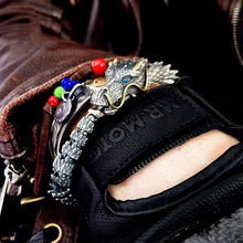 Ladda upp bild till gallerivisning, Silver handgjort Drakkedja armband
