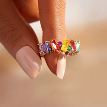 Ladda upp bild till gallerivisning, Regnbåge zirkon ring
