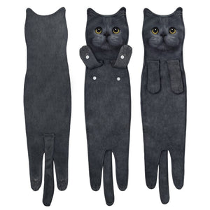 Söt katt handduk