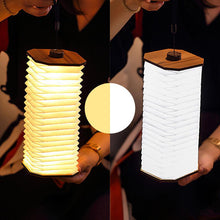 Ladda upp bild till gallerivisning, Ihopfällbar Lampa med trästativ
