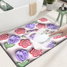Ladda upp bild till gallerivisning, 3D-absorberande silikon lera badrumsgolvmatta
