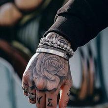 Ladda upp bild till gallerivisning, Armband i Fyra Delar av en Kronkombination av Zirkon

