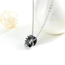 Ladda upp bild till gallerivisning, Diamant Krona Par Halsband
