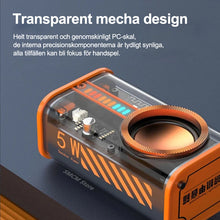 Ladda upp bild till gallerivisning, Transparent Mecha trådlös Bluetooth-högtalare
