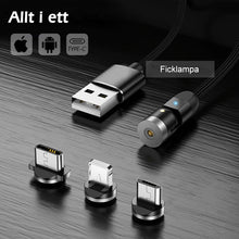 Ladda upp bild till gallerivisning, 3-IN-1 DESIGN 360 ° magnetisk kabel
