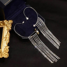 Ladda upp bild till gallerivisning, Mousserande Diamond Tassel örhängen
