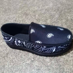 Bekväma bandana slip-on husskor