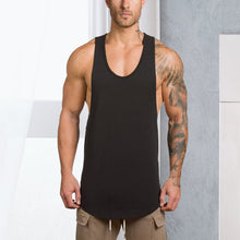 Ladda upp bild till gallerivisning, Solid color men's fitness tank top
