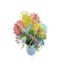 Ladda upp bild till gallerivisning, 3D-blombukettkort
