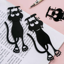 Ladda upp bild till gallerivisning, Cutout Black Kitten Bookmark

