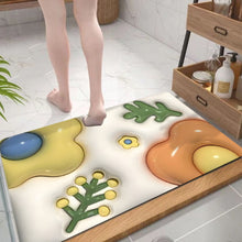 Ladda upp bild till gallerivisning, 3D-absorberande silikon lera badrumsgolvmatta
