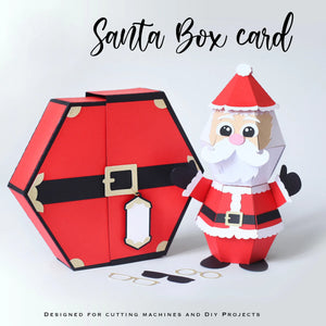 🎅3D Santa Claus Prank Pop-up Box kort🥳