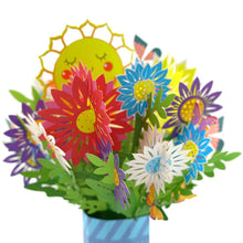 Ladda upp bild till gallerivisning, 3D-blombukettkort
