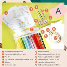 Ladda upp bild till gallerivisning, Bokstäver Broderi | Gör det själv- paket
