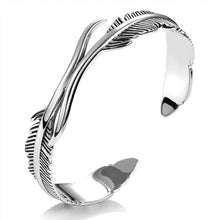 Ladda upp bild till gallerivisning, Silver fjäder armband | Nickelfri
