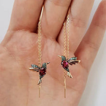 Ladda upp bild till gallerivisning, Eleganta hummingbird örhängen för kvinnor
