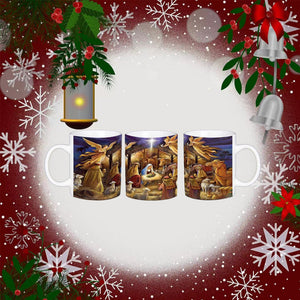 Vintage jul julkrubba mugg