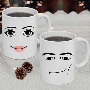 Emoji tryckt keramisk mugg