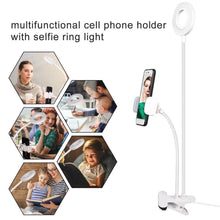 Ladda upp bild till gallerivisning, Selfie led-lampa med mobilhållare
