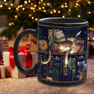 Kattbokälskare keramisk kaffemugg