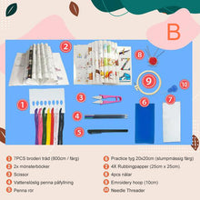 Ladda upp bild till gallerivisning, Bokstäver Broderi | Gör det själv- paket
