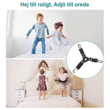 Ladda upp bild till gallerivisning, Fästelement för lakan, justerbara elastiska band med triangelband
