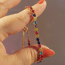 Ladda upp bild till gallerivisning, Justerbara flerfärgade zirkonarmband
