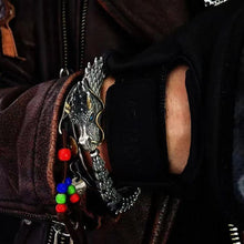 Ladda upp bild till gallerivisning, Silver handgjort Drakkedja armband
