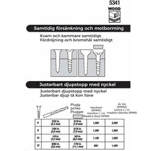 Ladda upp bild till gallerivisning, Försänkningsborrbitar (Set av 5)
