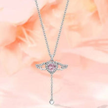 Ladda upp bild till gallerivisning, Rosa änglavingar halsband
