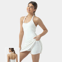 Ladda upp bild till gallerivisning, Kvinnors ärmlös tennistränings kjol med insydda shorts
