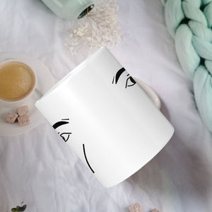 Emoji tryckt keramisk mugg