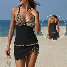 Ladda upp bild till gallerivisning, Sexig leopard skarva camisole tankini
