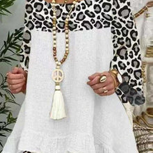 Ladda upp bild till gallerivisning, Kvinnors leopardtryckt T-shirt shorts
