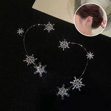 Ladda upp bild till gallerivisning, Zirconia snöflinga örhängen utan piercing
