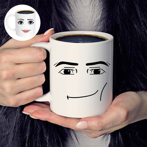 Emoji tryckt keramisk mugg