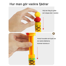 Ladda upp bild till gallerivisning, Färger Polymer Lera Fjäder Rolig kycklingleksak
