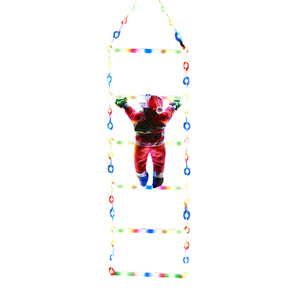 Jul Stege Dekoration Ljus Med Santa Claus