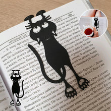 Ladda upp bild till gallerivisning, Cutout Black Kitten Bookmark
