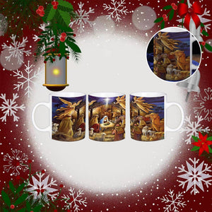 Vintage jul julkrubba mugg