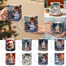 Ladda upp bild till gallerivisning, ☃️3D jul varm kakao uppblåst mugg
