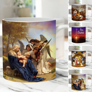 Vintage jul julkrubba mugg